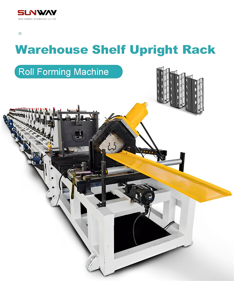 Warehouse Shelf Upright Roll Forming Machine 1 Warehouse Shelf Upright Roll Forming Machine