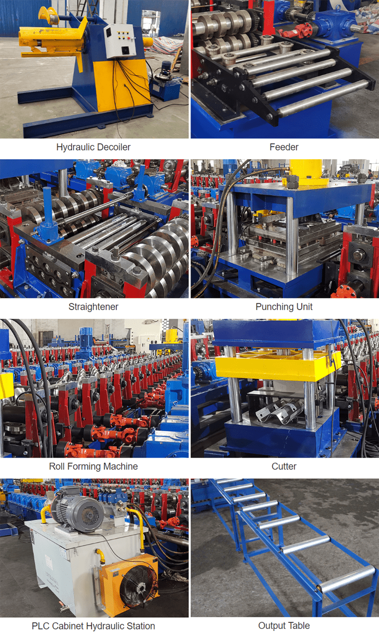 2 Waves Highway Guardrail Roll Forming Machine 5 0808084934